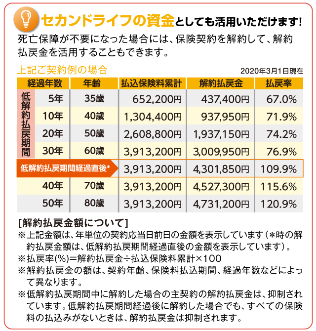 セカンドライフの資金としても活用いただけます